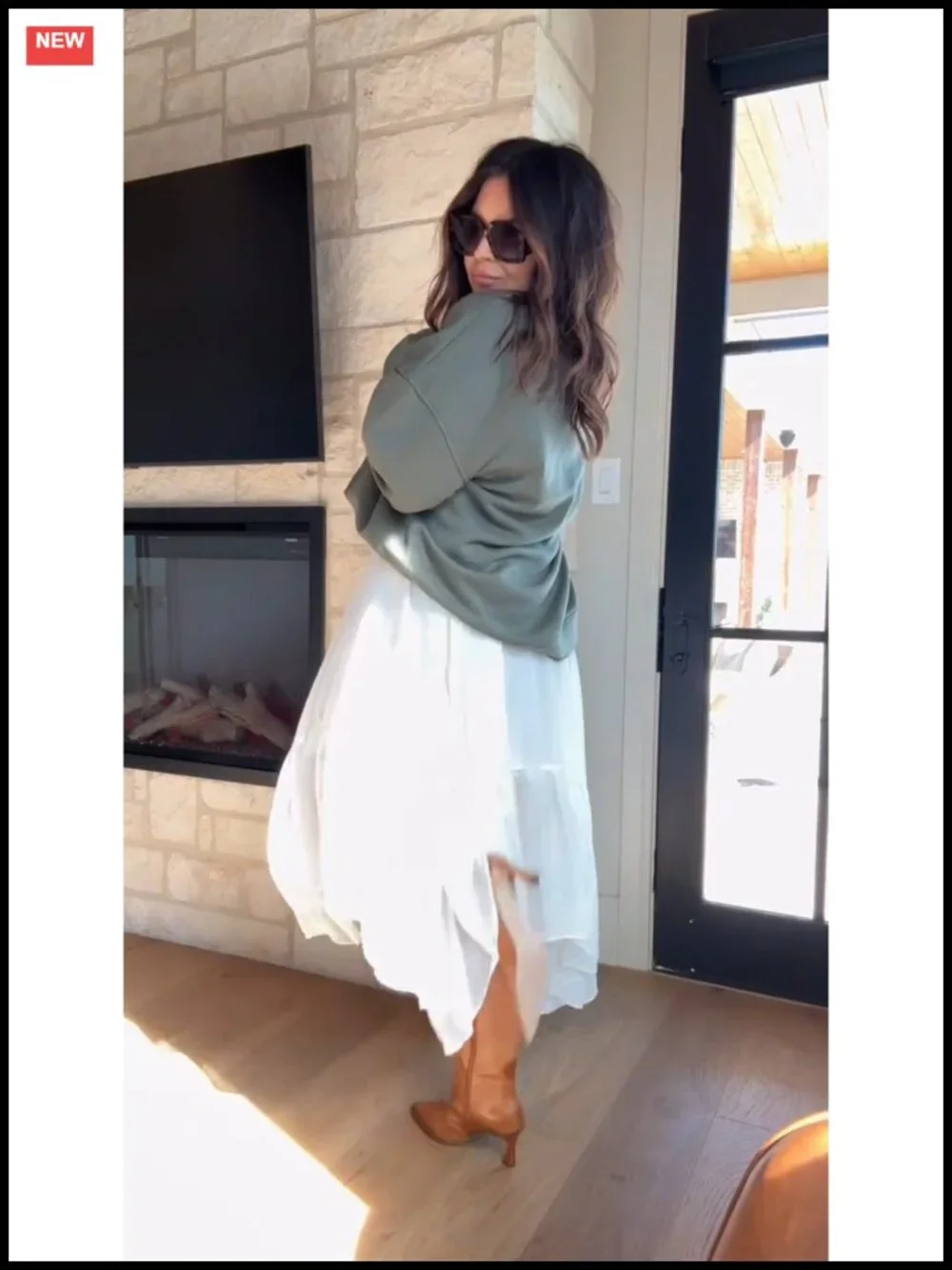 Women's Boho Maxi Skirt Asymmetric High-Low Flowy Ruffle Beach Party